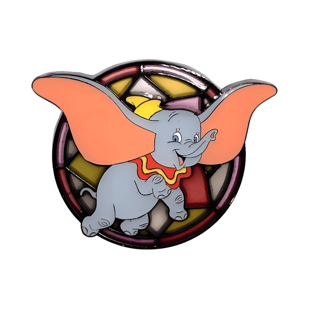Dumbo stained glass Disney pin