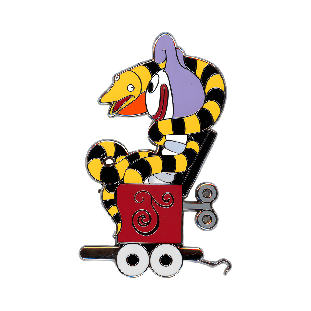 Snake Wrapped Around a Jack in the Box Disney pin