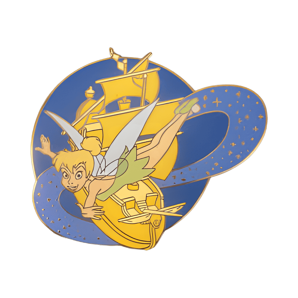 Tinker Bell Flying over Pirate Ship Disney pin