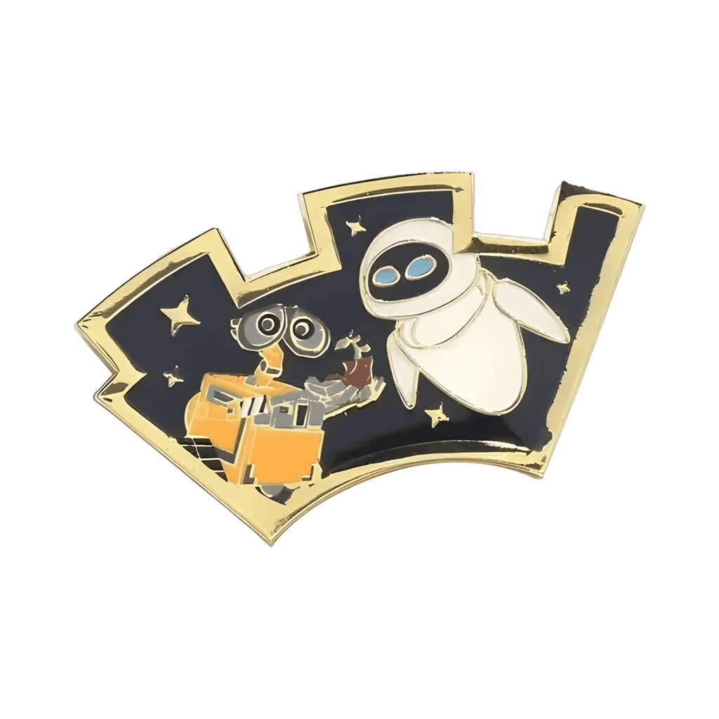 Wall-E Holding Plant and Eve Disney pin