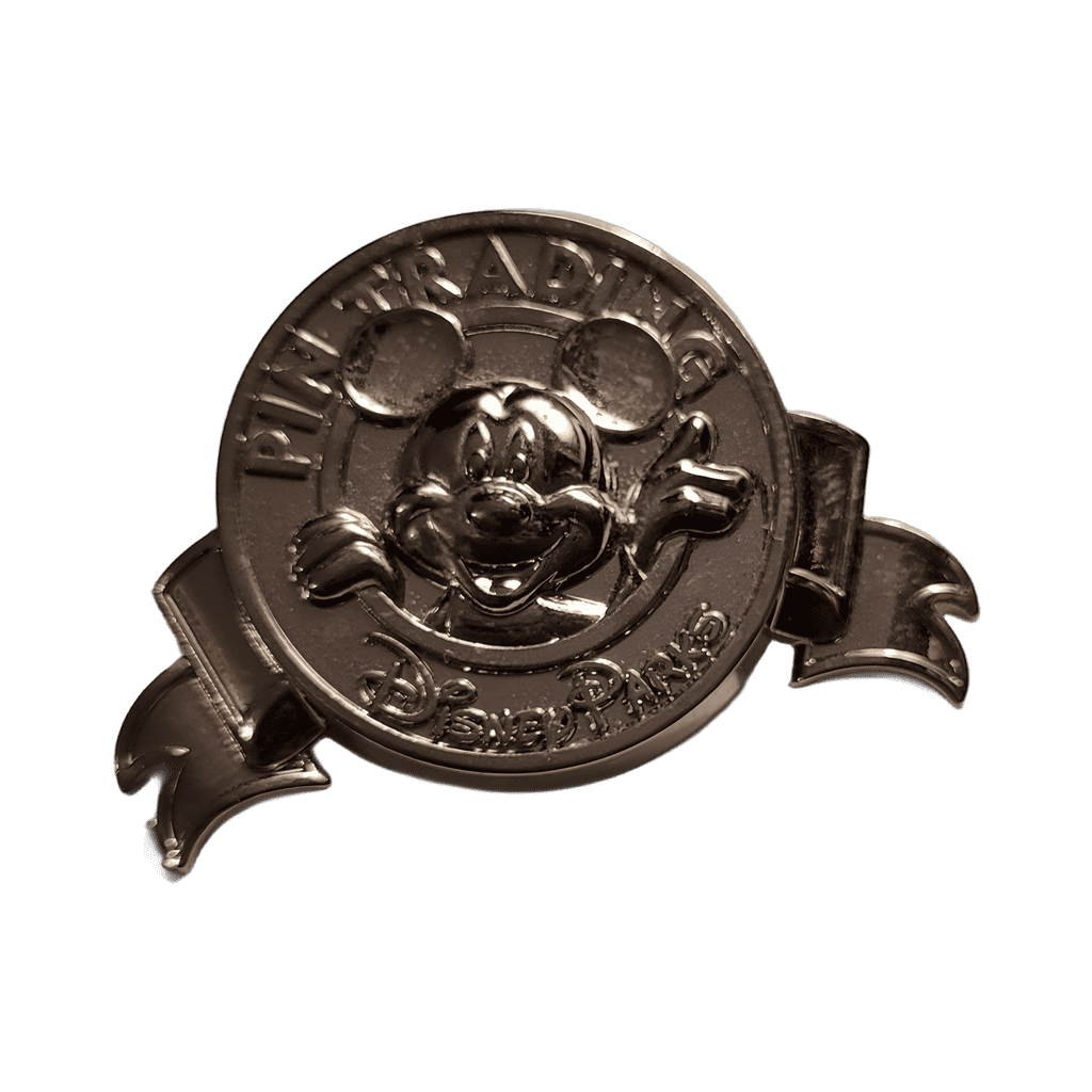 Silver Pin Trading Logo - Mickey Disney pin