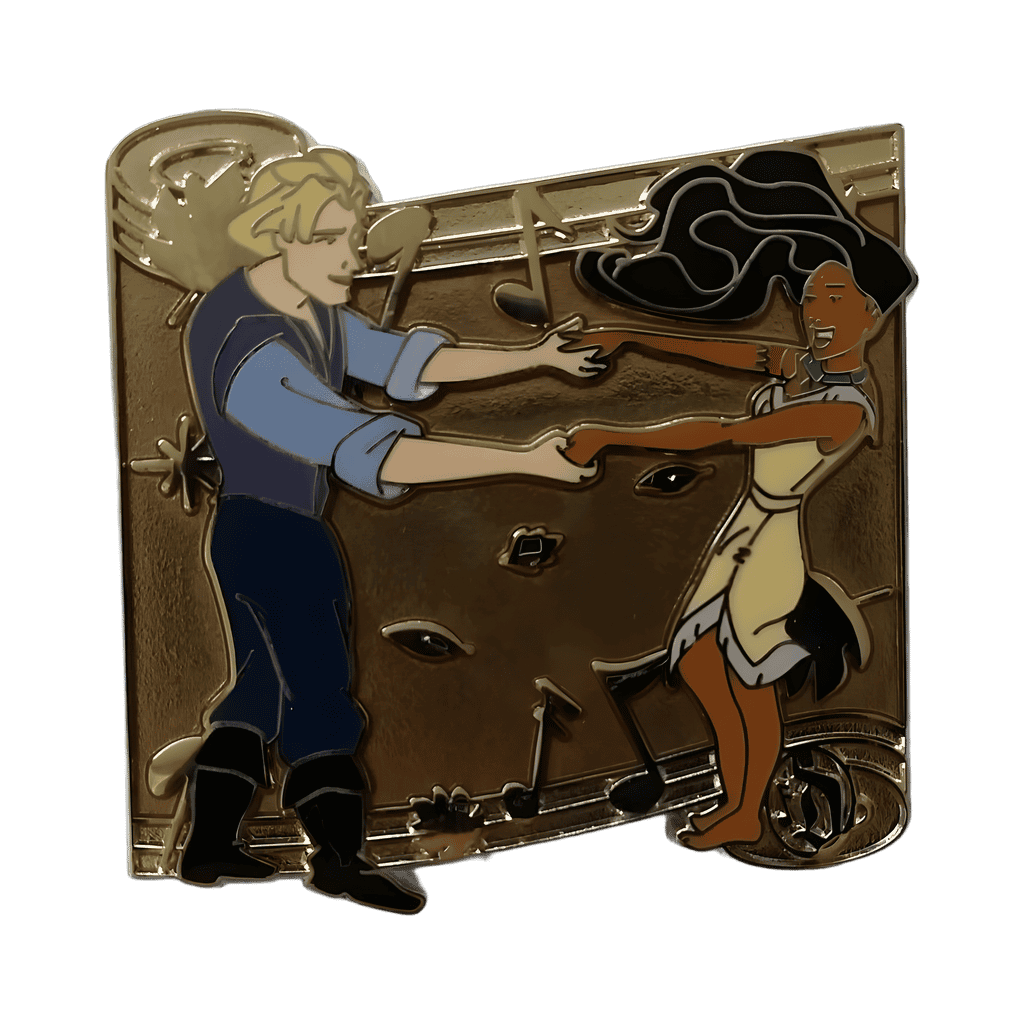 Dancing Scroll Mystery Collection - Pocahontas and John Smith CHASER Disney pin