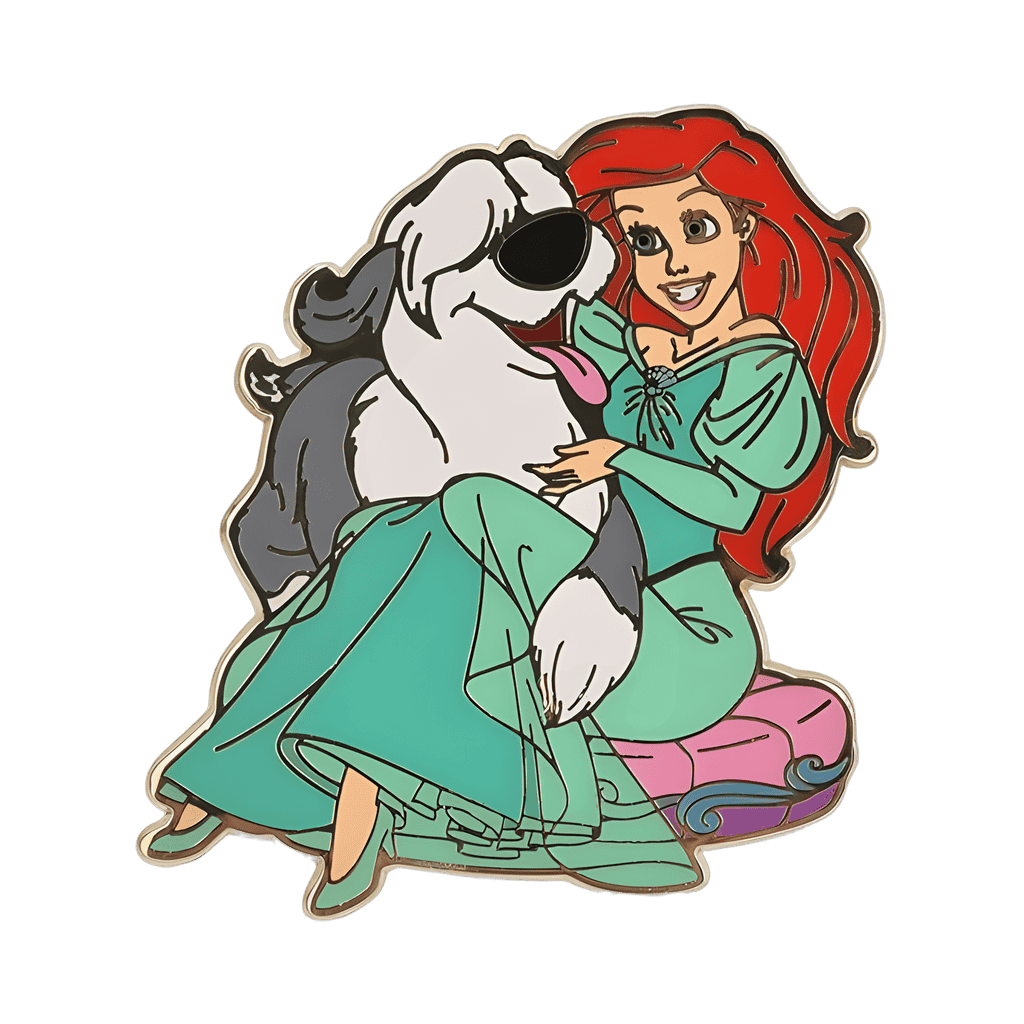 Ariel and Max Disney pin
