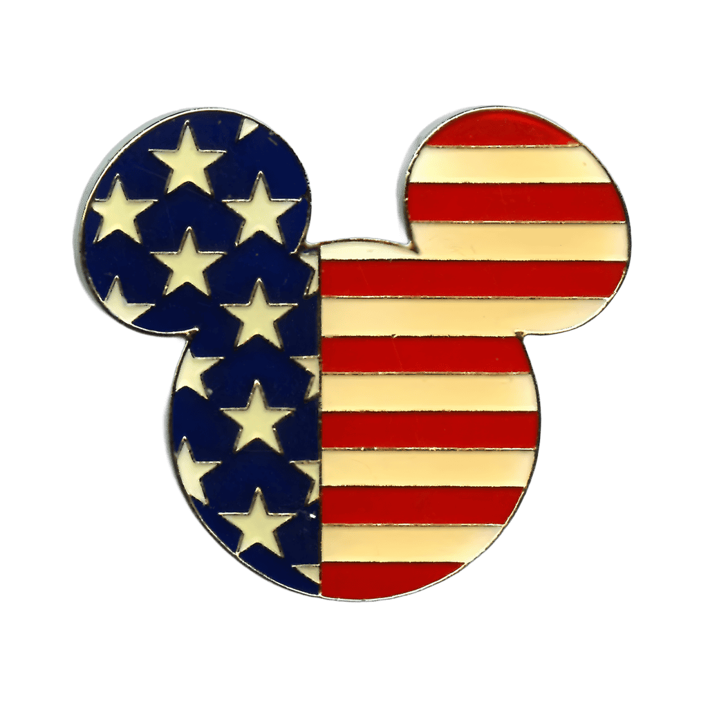 DVC - Mickey Head Icon - USA Flag - Day of Remembrance Disney pin