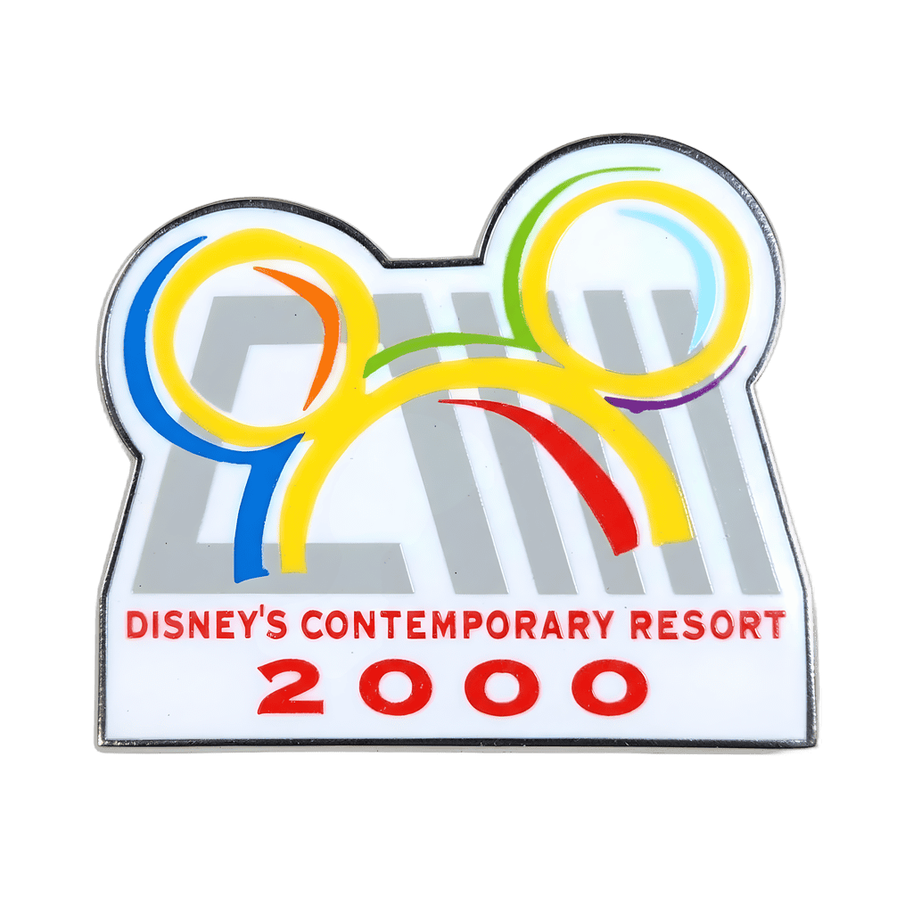 Disney's Contemporary Resort Logo - White and Grey Disney pin