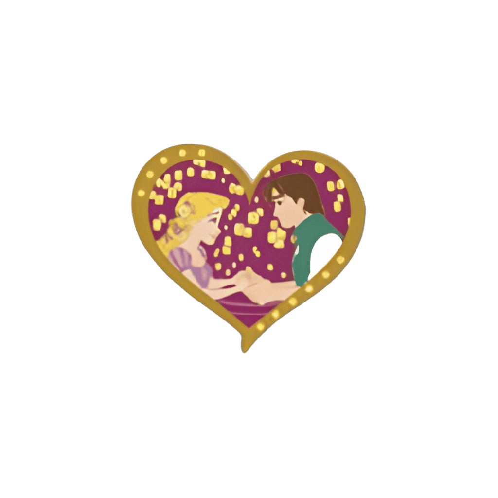 Rapunzel and Flynn Disney pin
