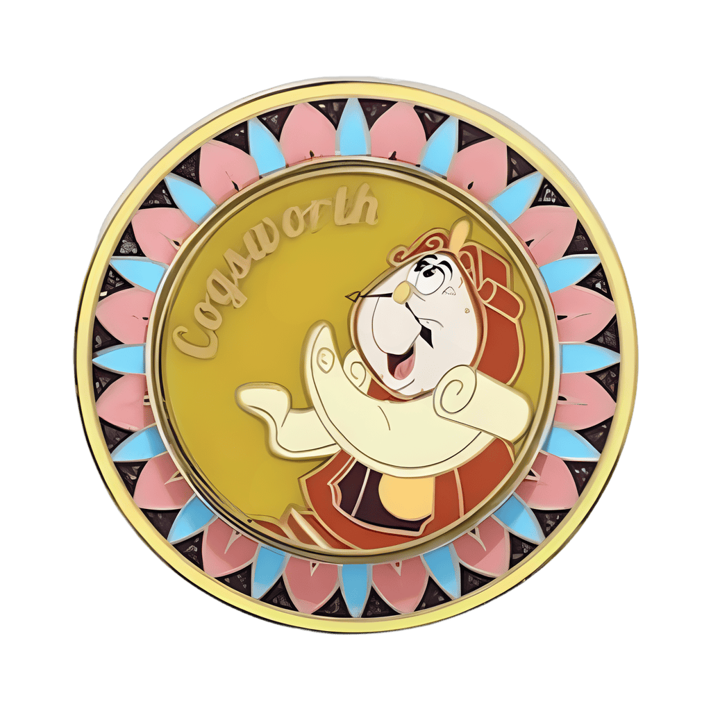 Cogsworth Disney pin