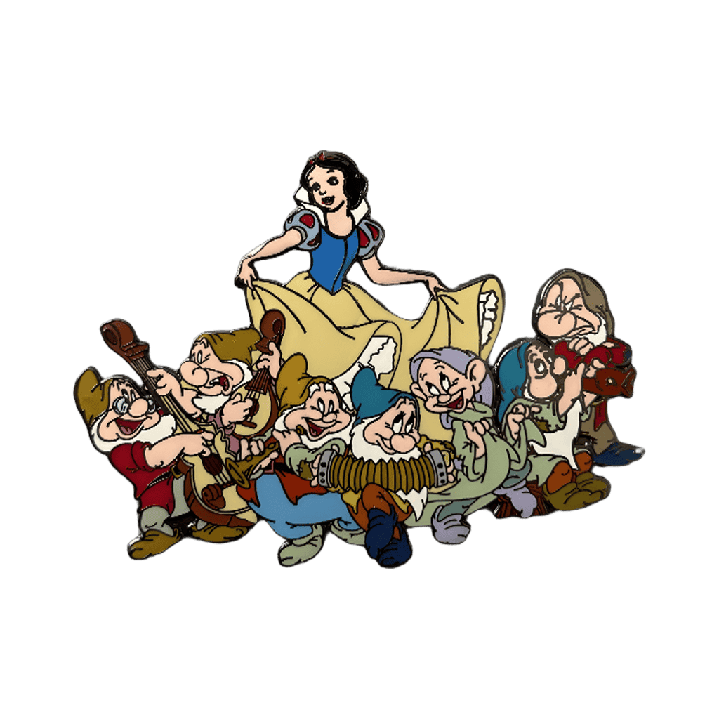 Jumbo Snow White Pin with Dewafs Disney pin