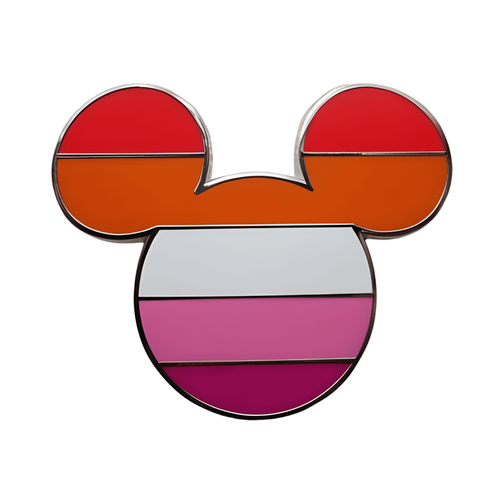 Lesbian Flag Disney pin
