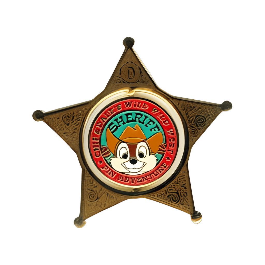 Sheriff's Badge Spinner Disney pin