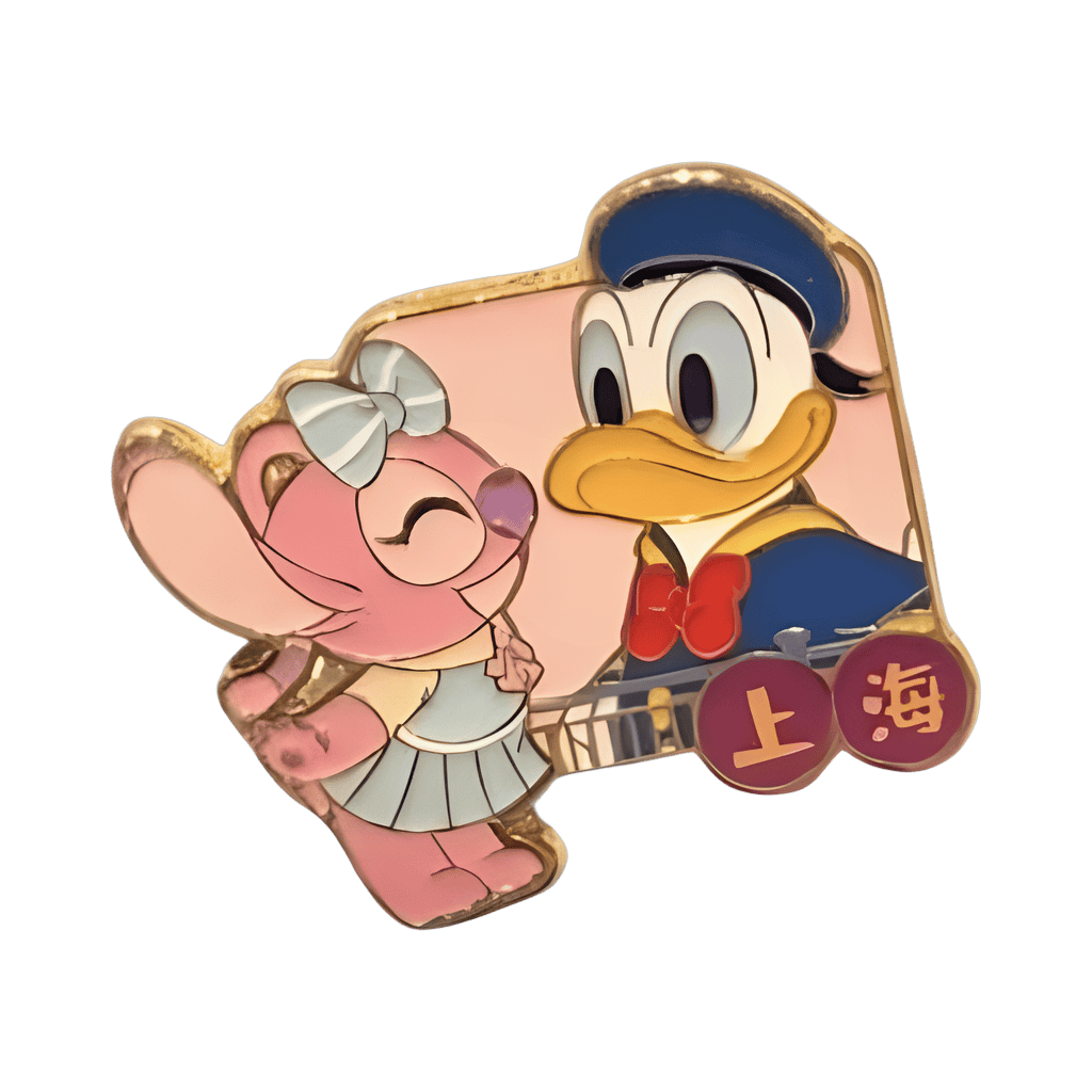 Angel adoring Donald Disney pin