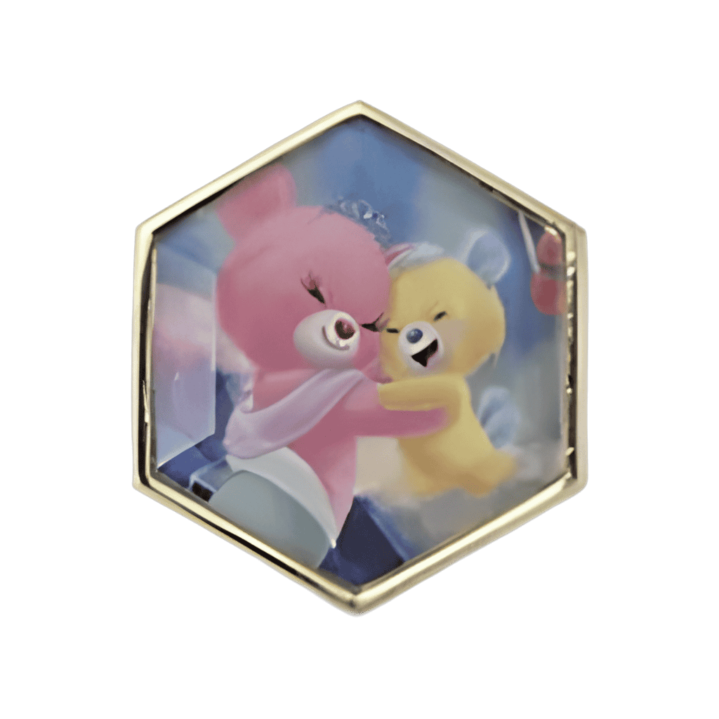 Havfrue Rose and Fix Hugging Disney pin