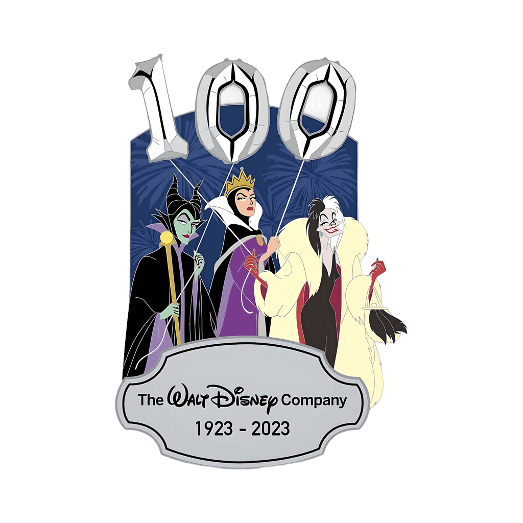 Maleficent, Evil Queen, and Cruella De Vil Disney pin
