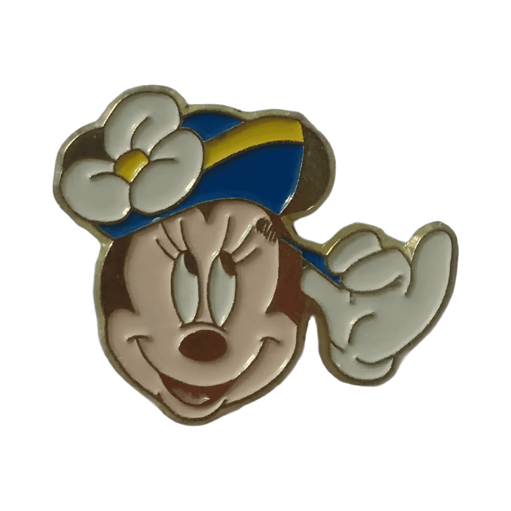 Minnie Mouse applying mascara Disney pin