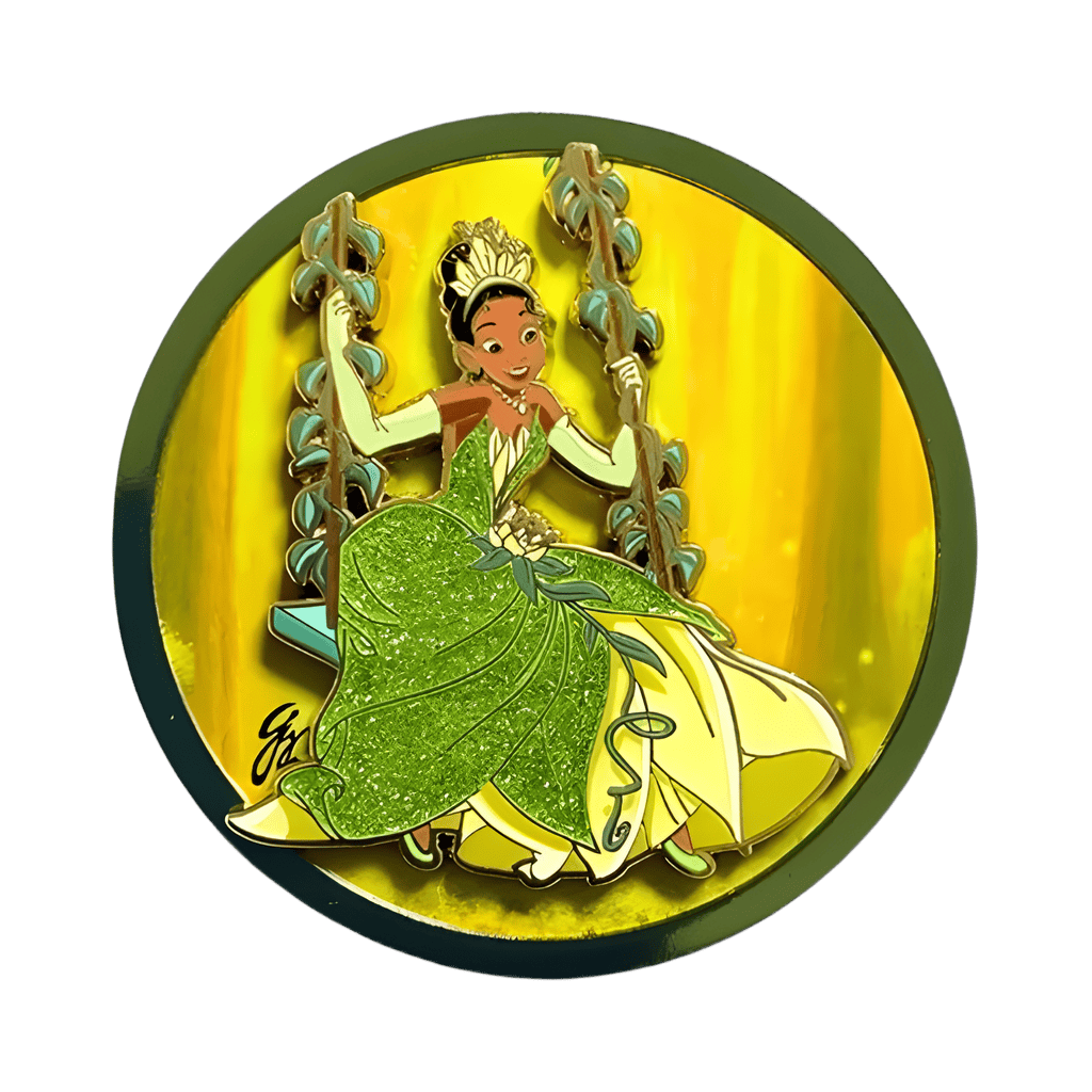 Tiana on a Swing Disney pin