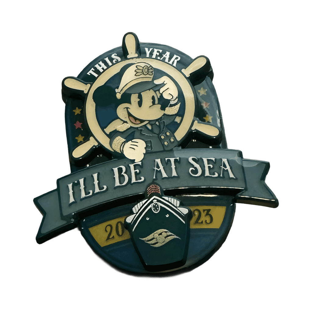 This Year I’ll Be At Sea Disney pin