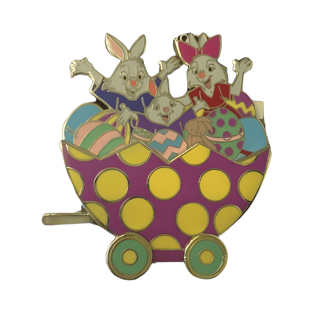 Easter Train with Skippy, Tagalong, and Sis Bunny Disney pin