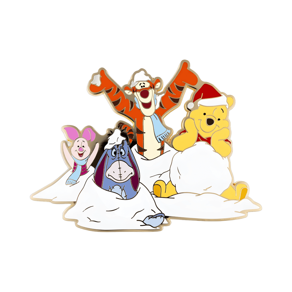 Holiday Winnie the Pooh Jumbo Cluster Disney pin