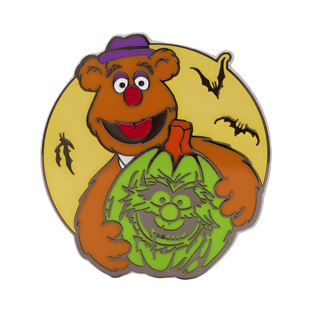 Fozzie Bear with Animal Pumpkin Disney pin