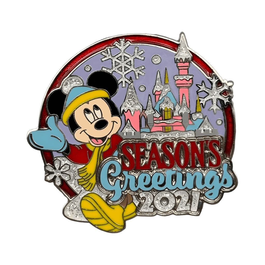 2021 Mickey and Castle - Season's Greetings Disney pin