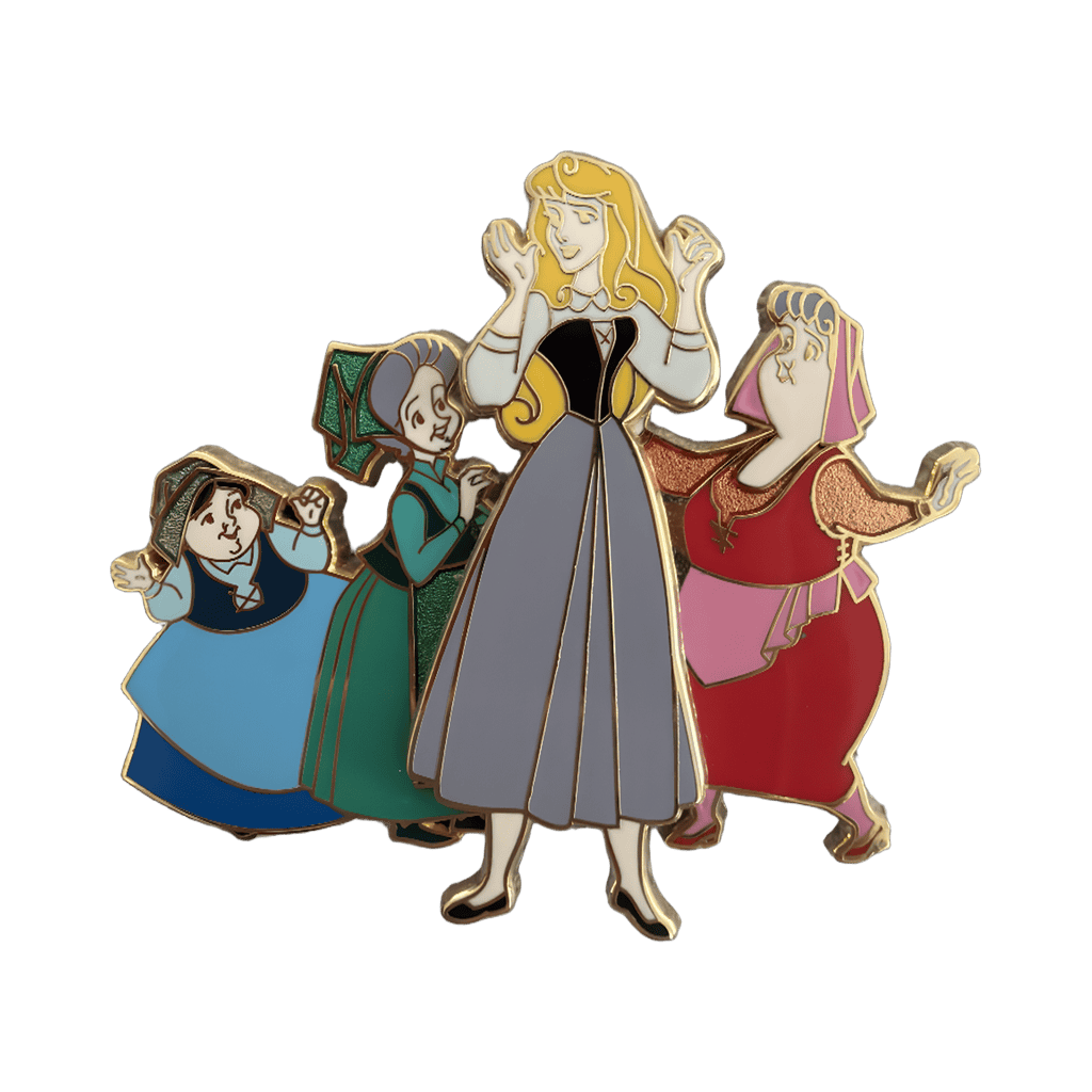 Briar Rose with Fairies - Merryweather, Fauna, and Flora Disney pin