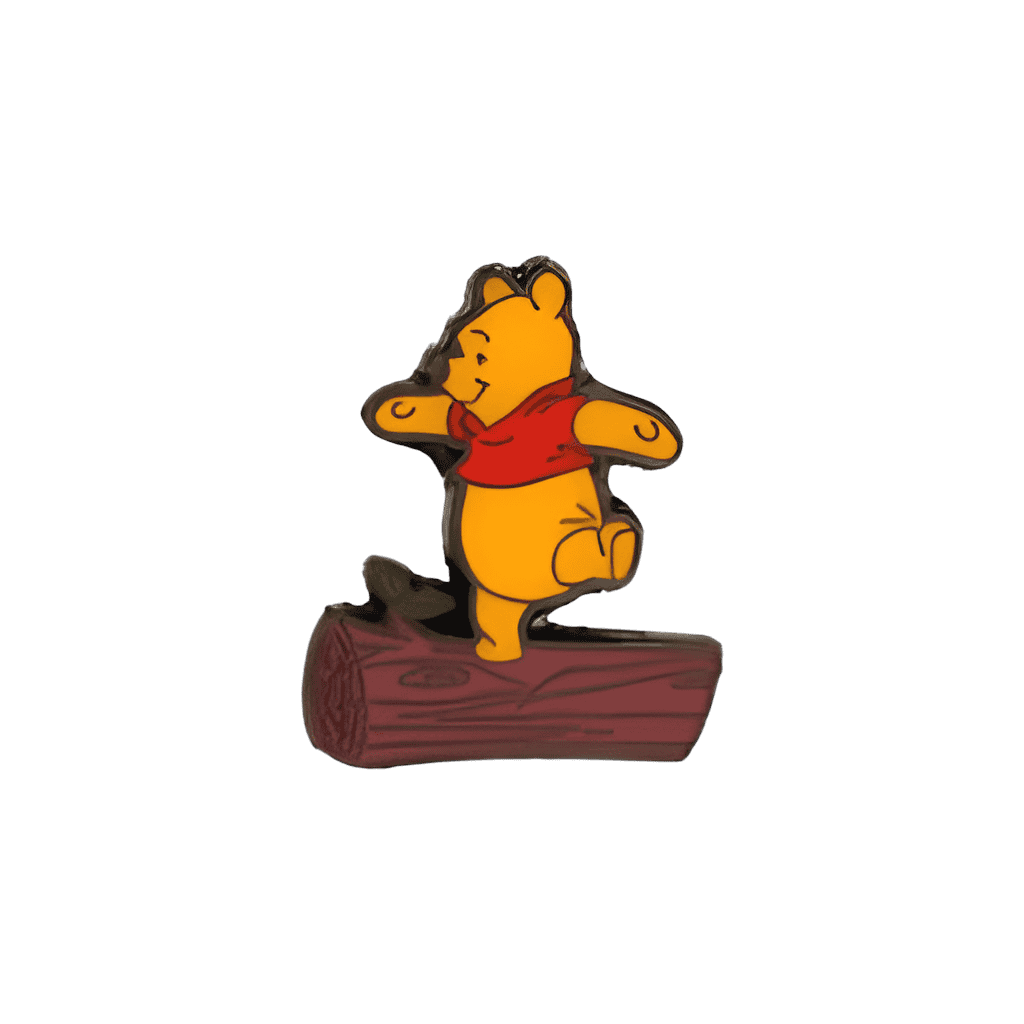 Pooh on a Log Disney pin