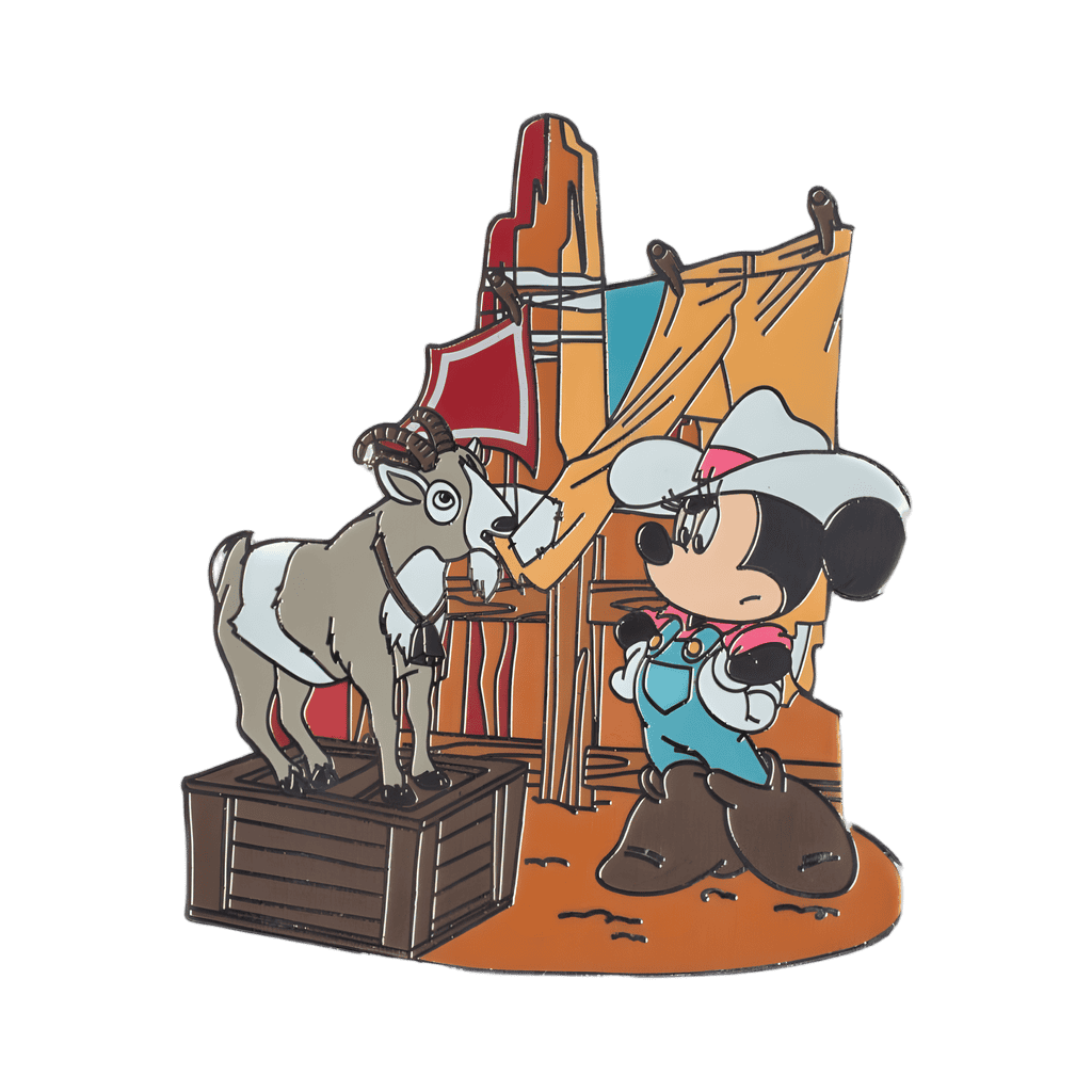 Cowgirl Minnie and Goat Disney pin