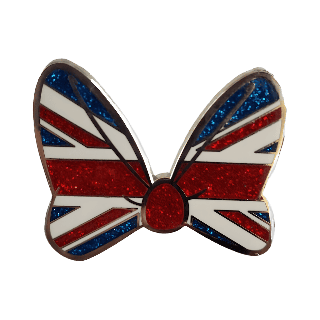 Union Jack/United Kingdom Flag Minnie Bow Disney pin