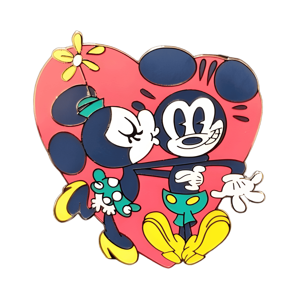 Minnie Kissing Mickey Disney pin