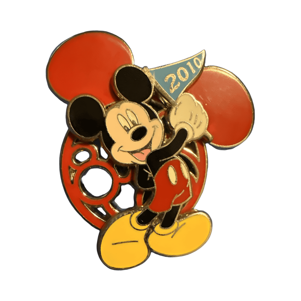 Mickey with 2010 Flag Disney pin