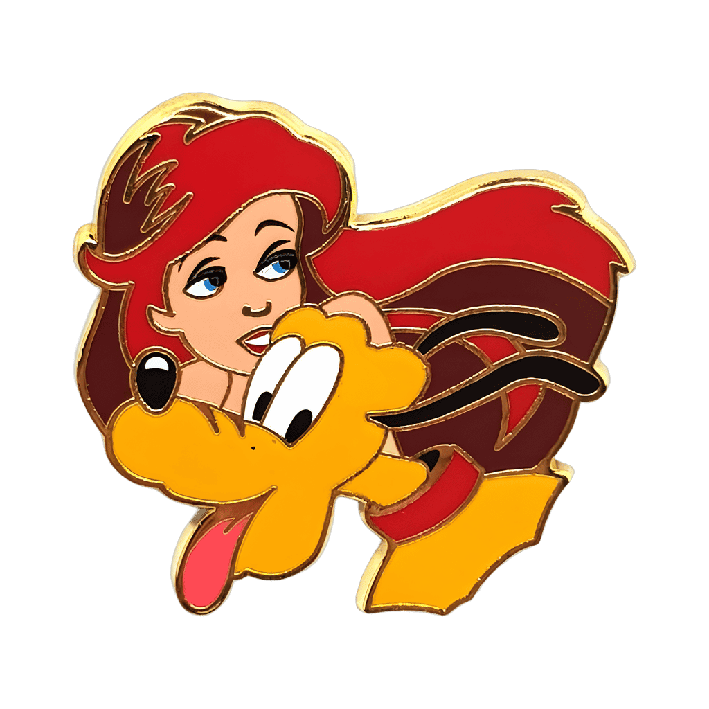 Ariel and Pluto Disney pin