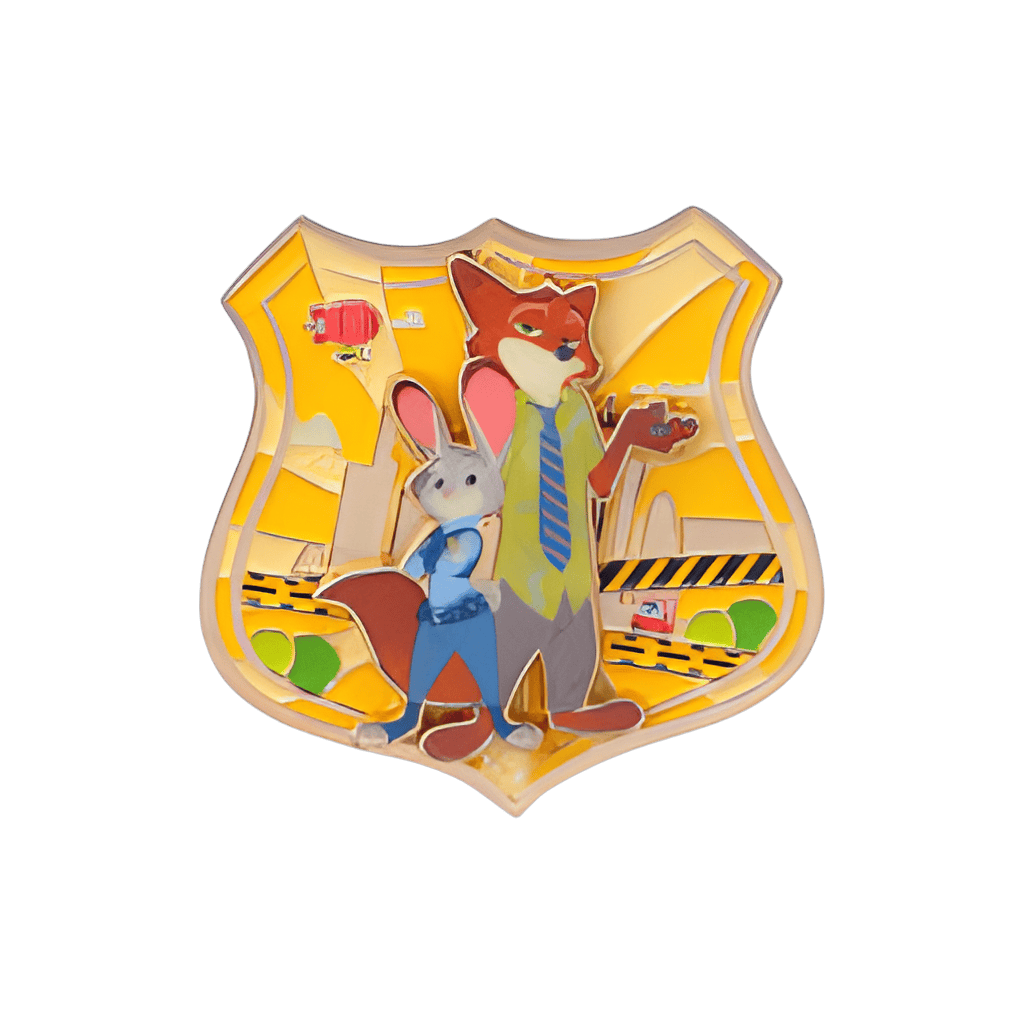 Nick & Judy Badge Disney pin