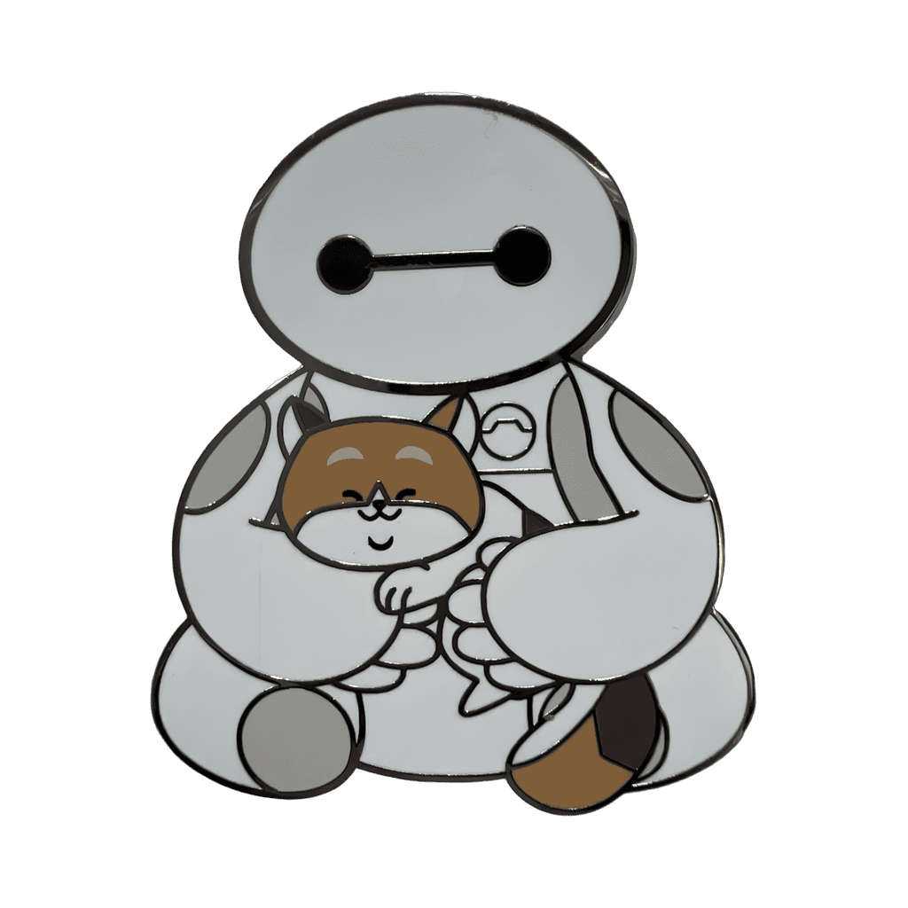 Baymax holding Mochi Disney pin