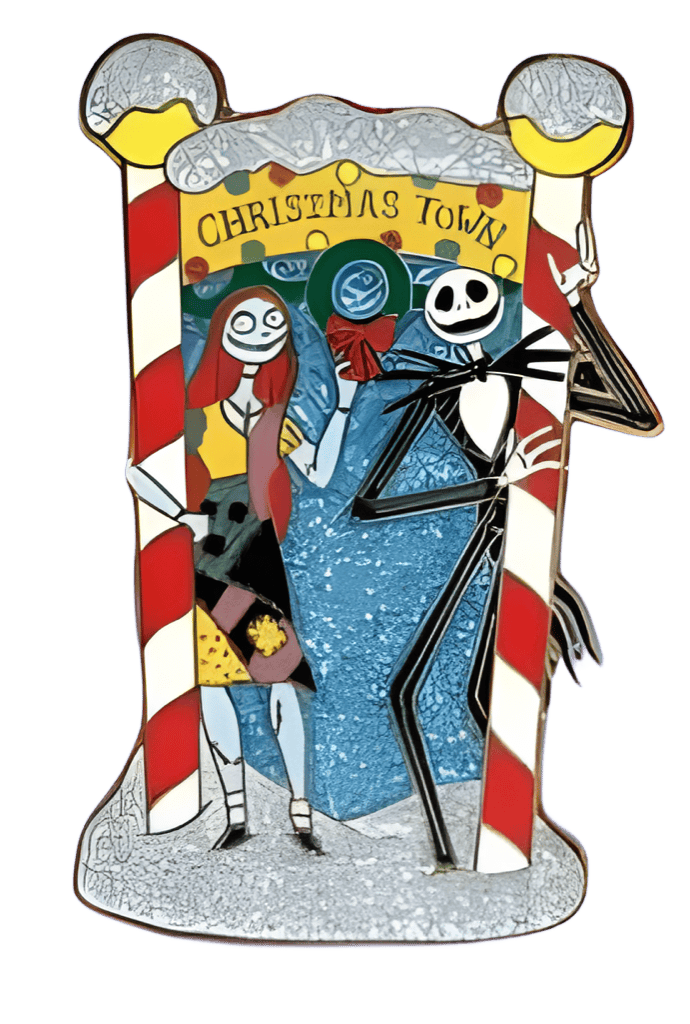 Jack & Sally in Christmas Town Disney pin