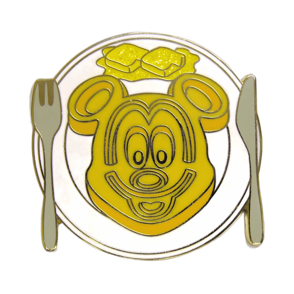 Mickey Waffle Breakfast Plate Disney pin