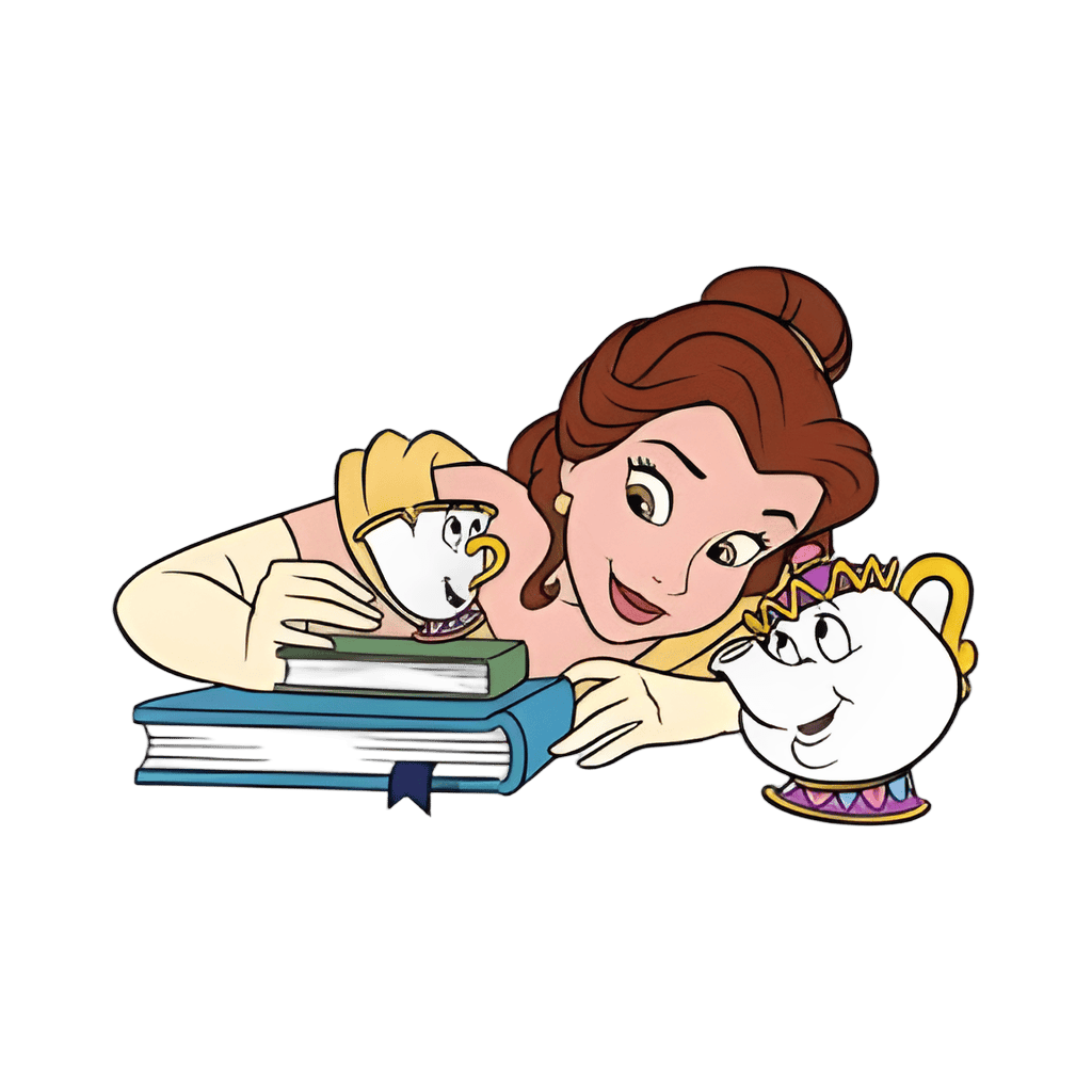 Belle, Mrs Potts and Chip Disney pin