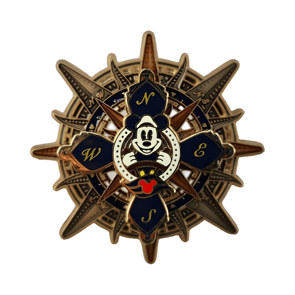 Captain Mickey Compass Rose Disney pin