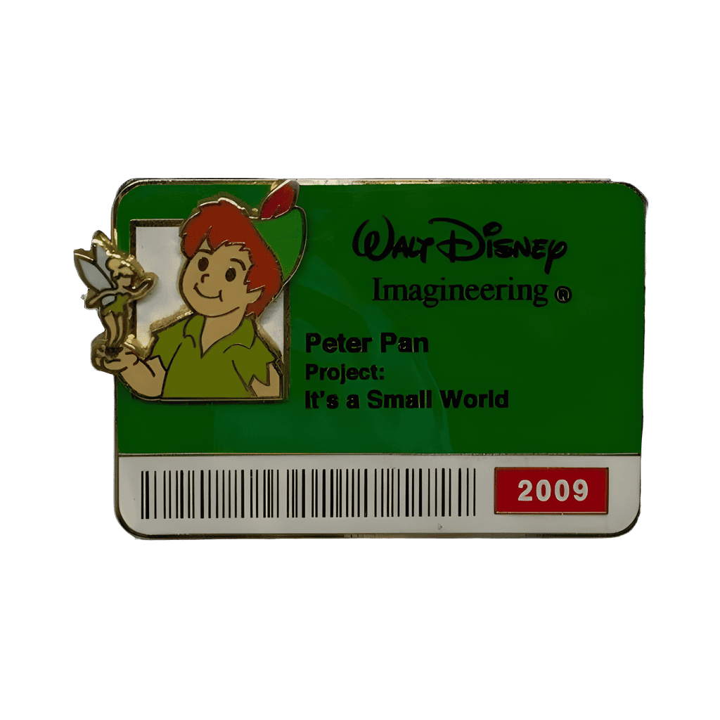 Peter Pan ID Badge Disney pin