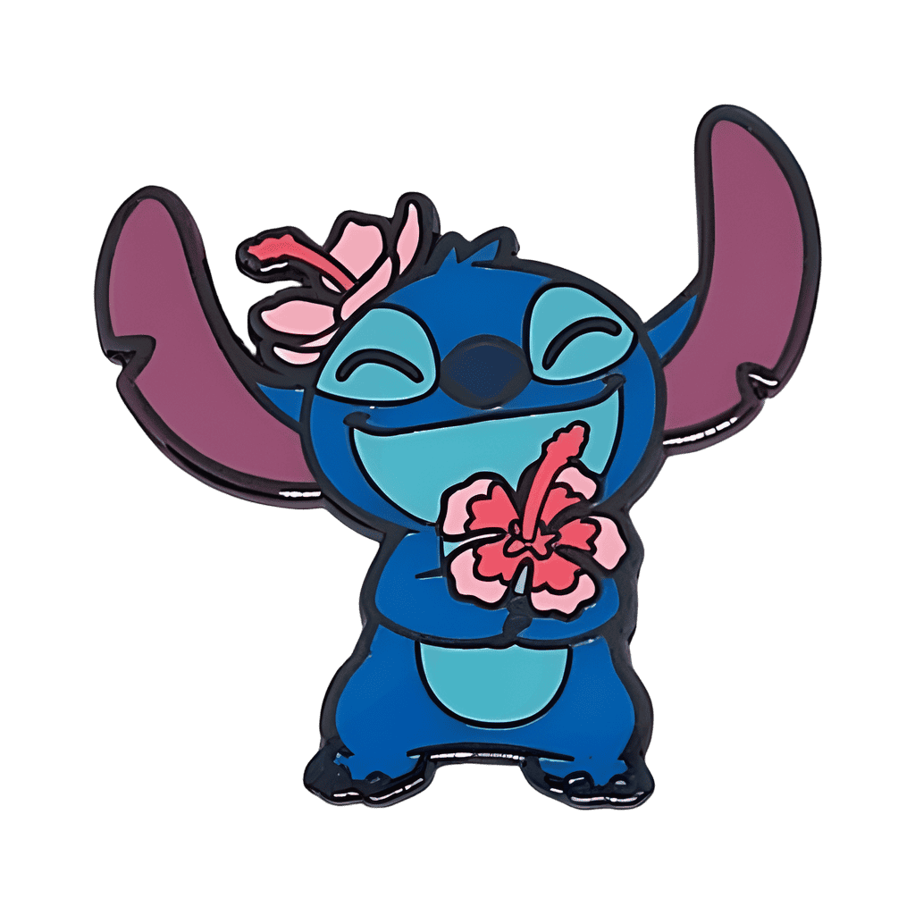 Stitch with Flowers Disney pin