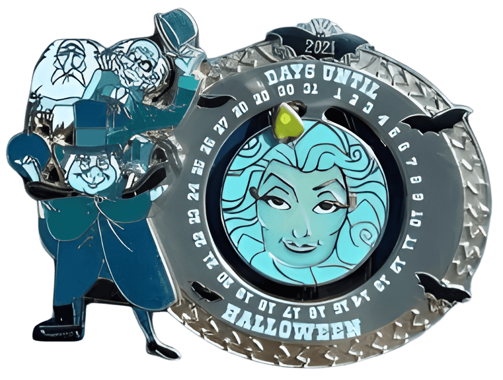 2021 - Hitchhiking Ghosts with Madame Leota Countdown Slider Disney pin