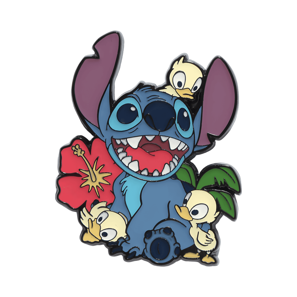Tropical Stitch with Three Ducklings Disney pin