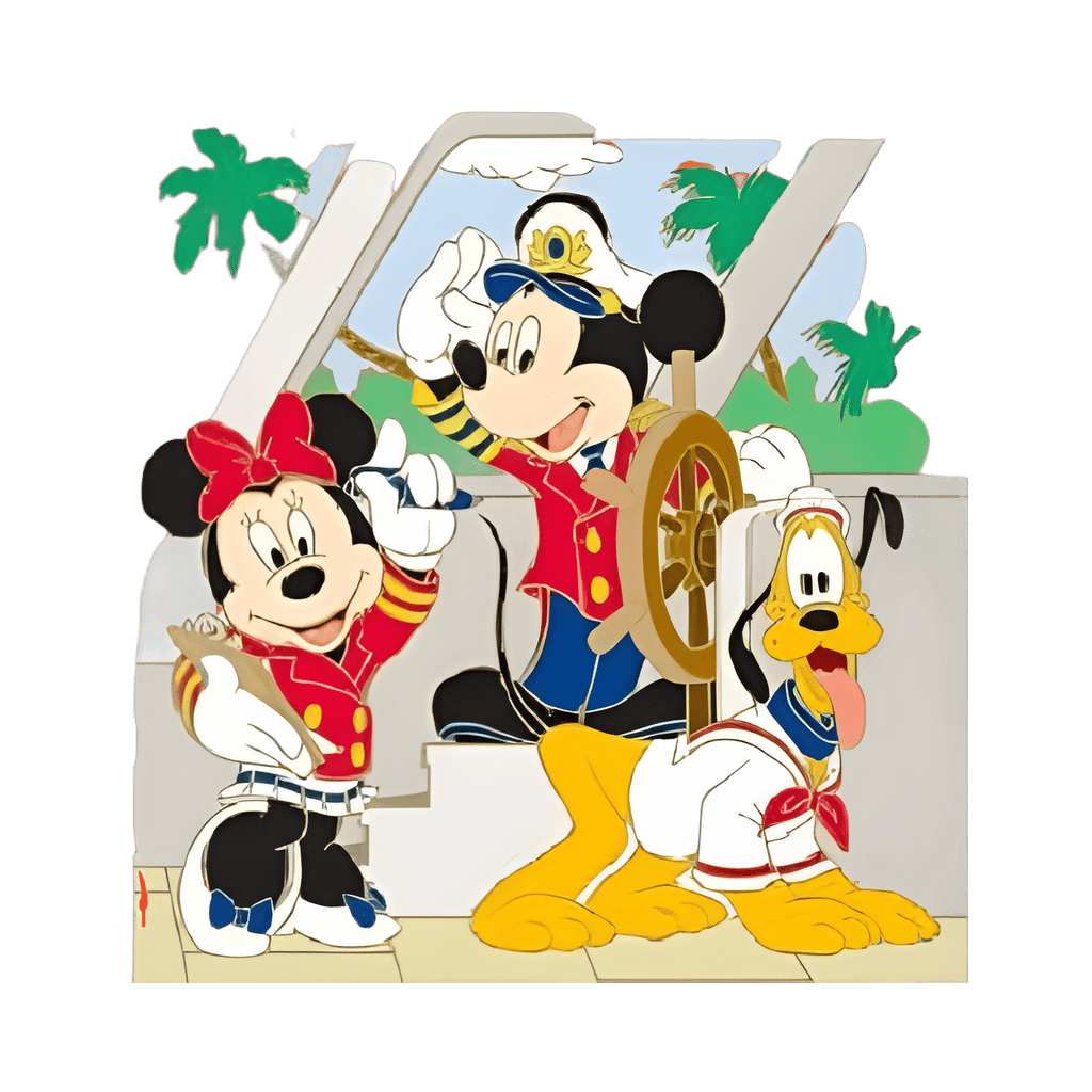 Havoc At the Helm Jumbo Pin - Captain Mickey's Ship Log Disney pin