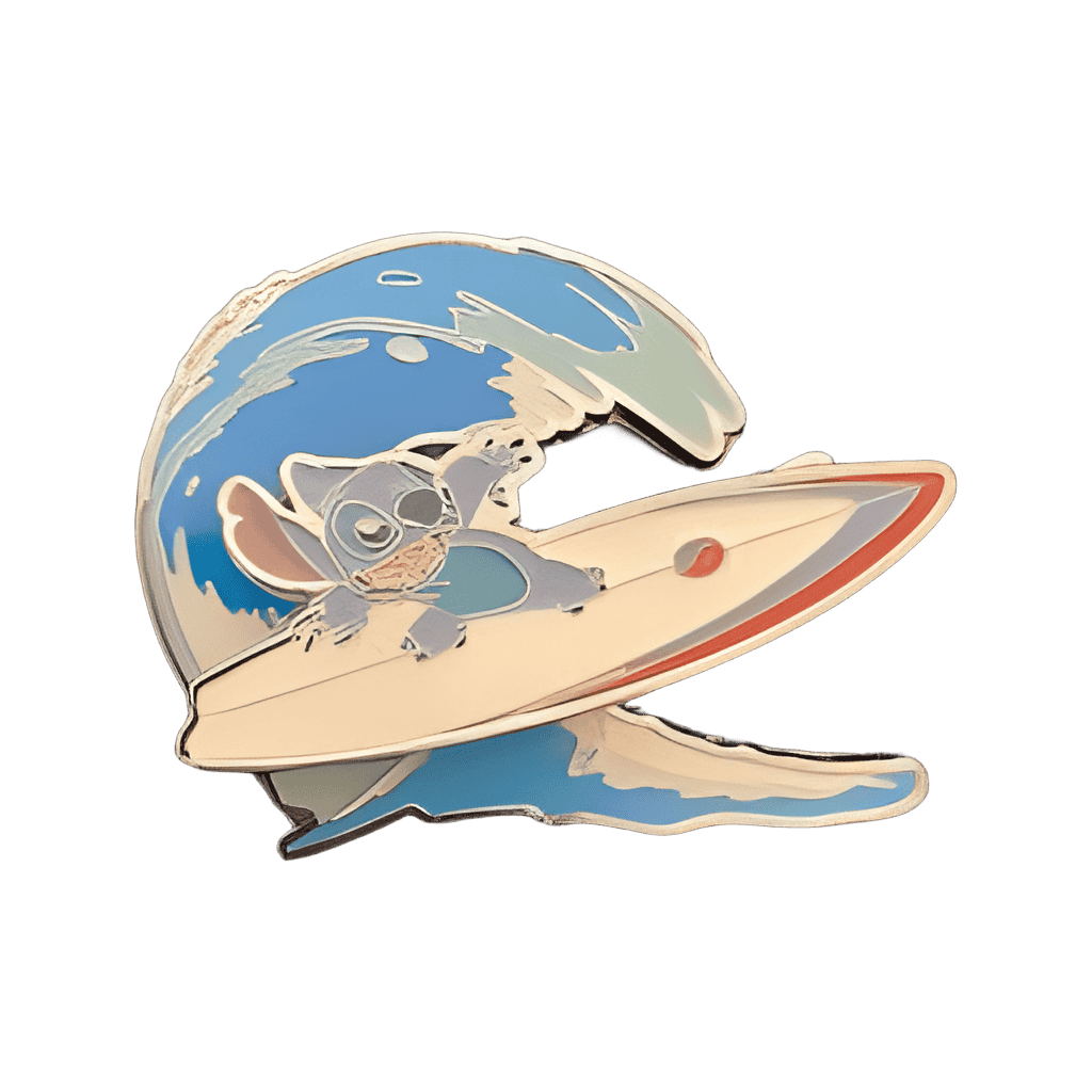 Stitch Surfing Disney pin