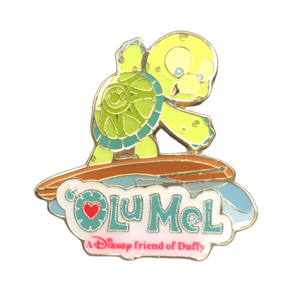 Olu surfing Disney pin