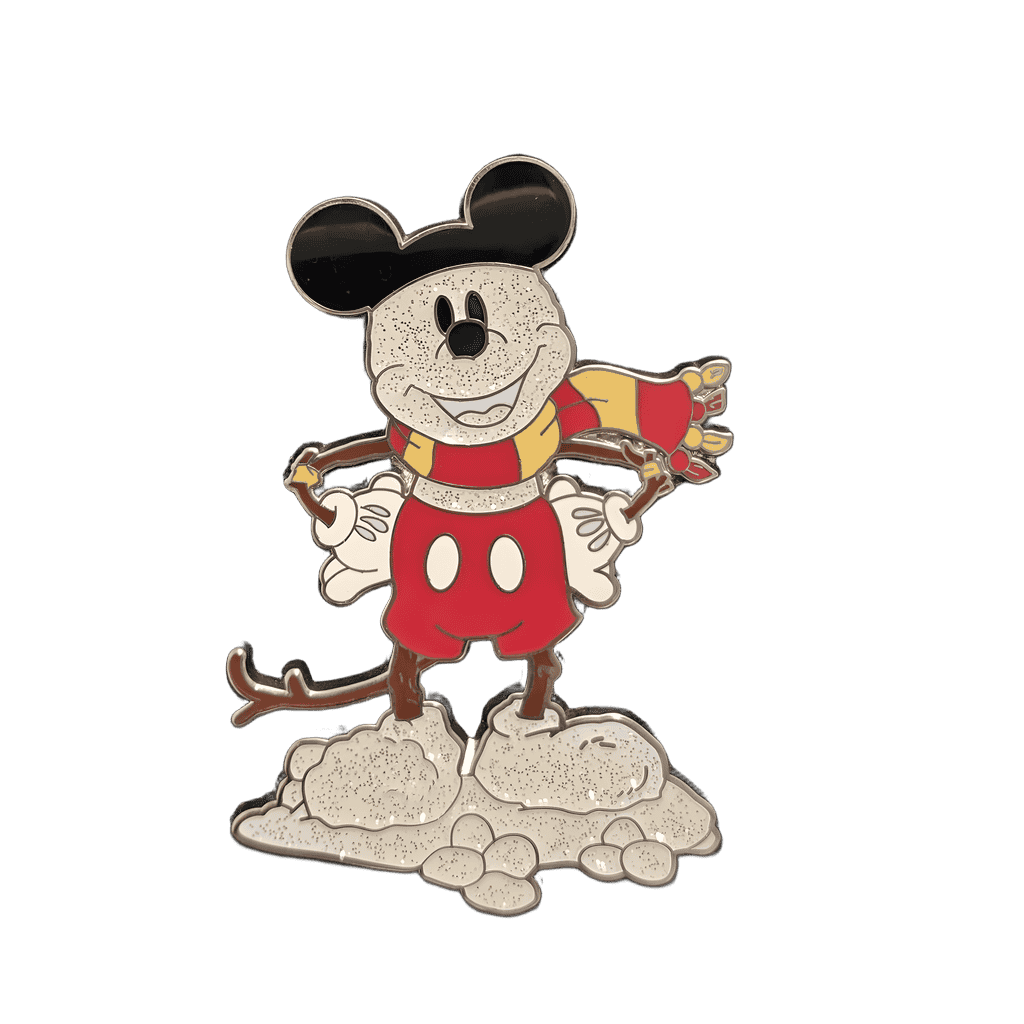 Mickey Mouse Glitter Snowman Disney pin