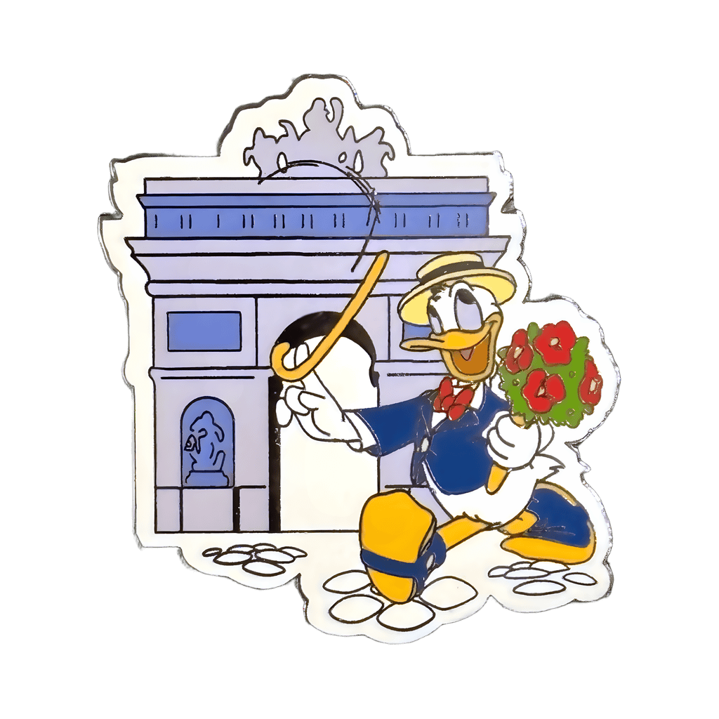 Donald at the Arc de Triomphe Disney pin