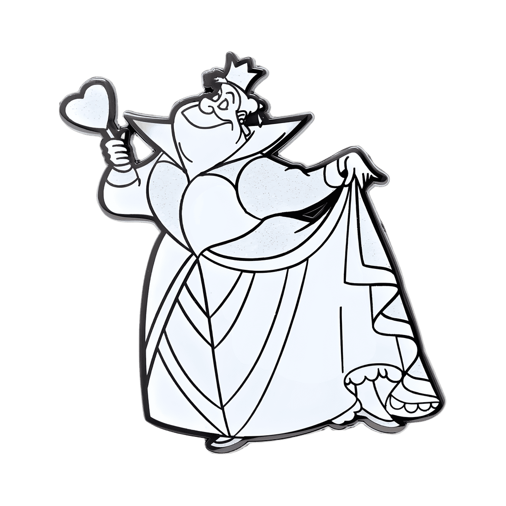 Queen of Hearts (White Out) Disney pin