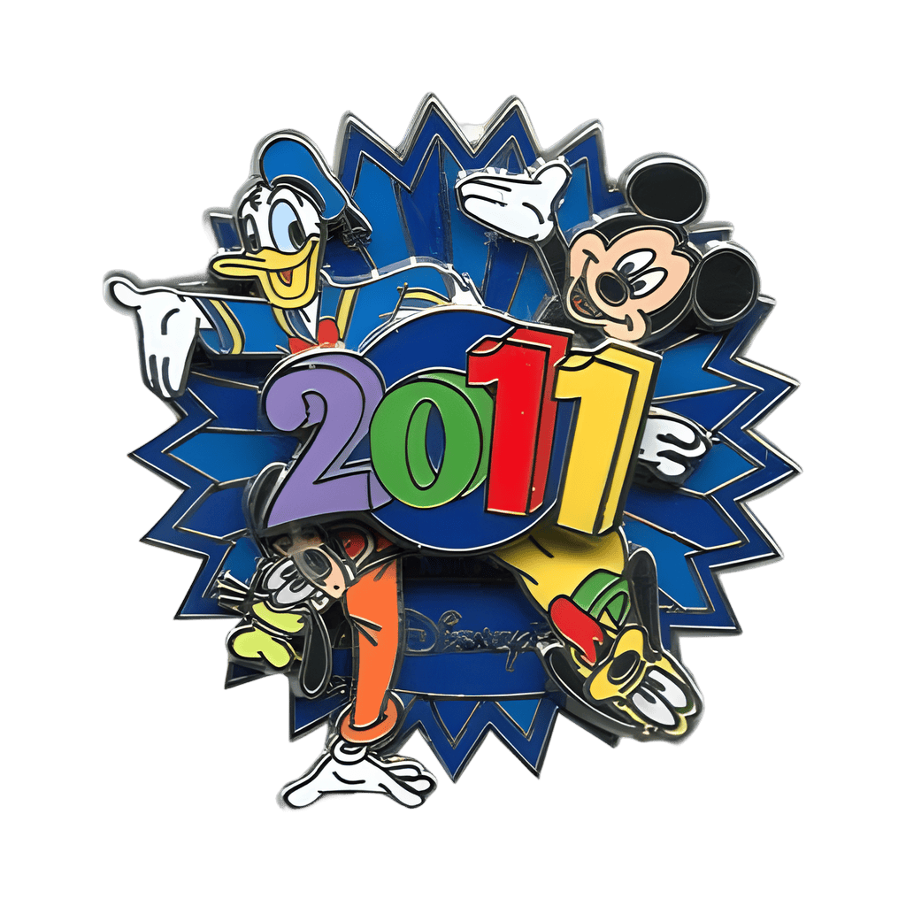 Mickey and Friends Starburst Spinner Disney pin