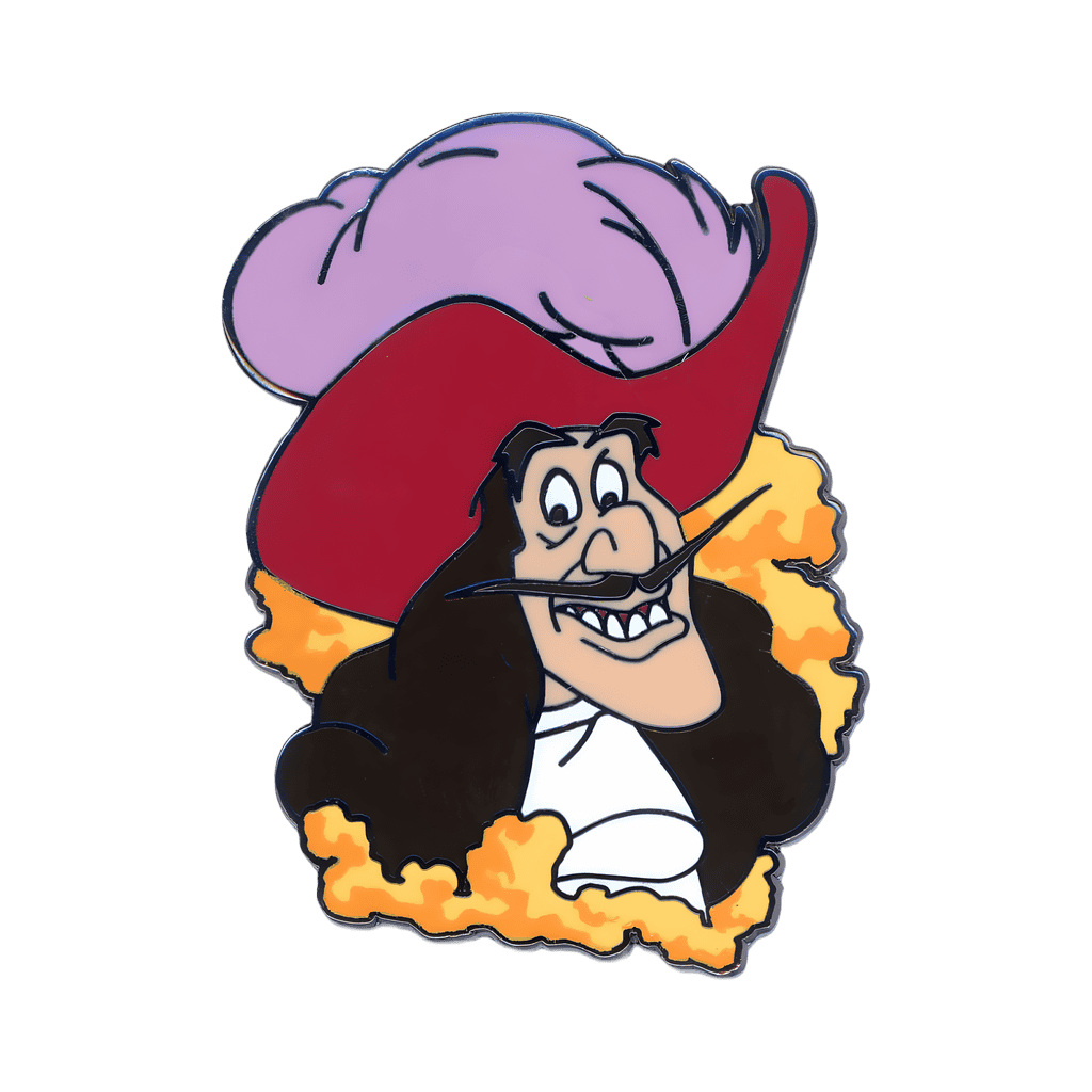 Captain Hook in a Plume of Smoke Disney pin