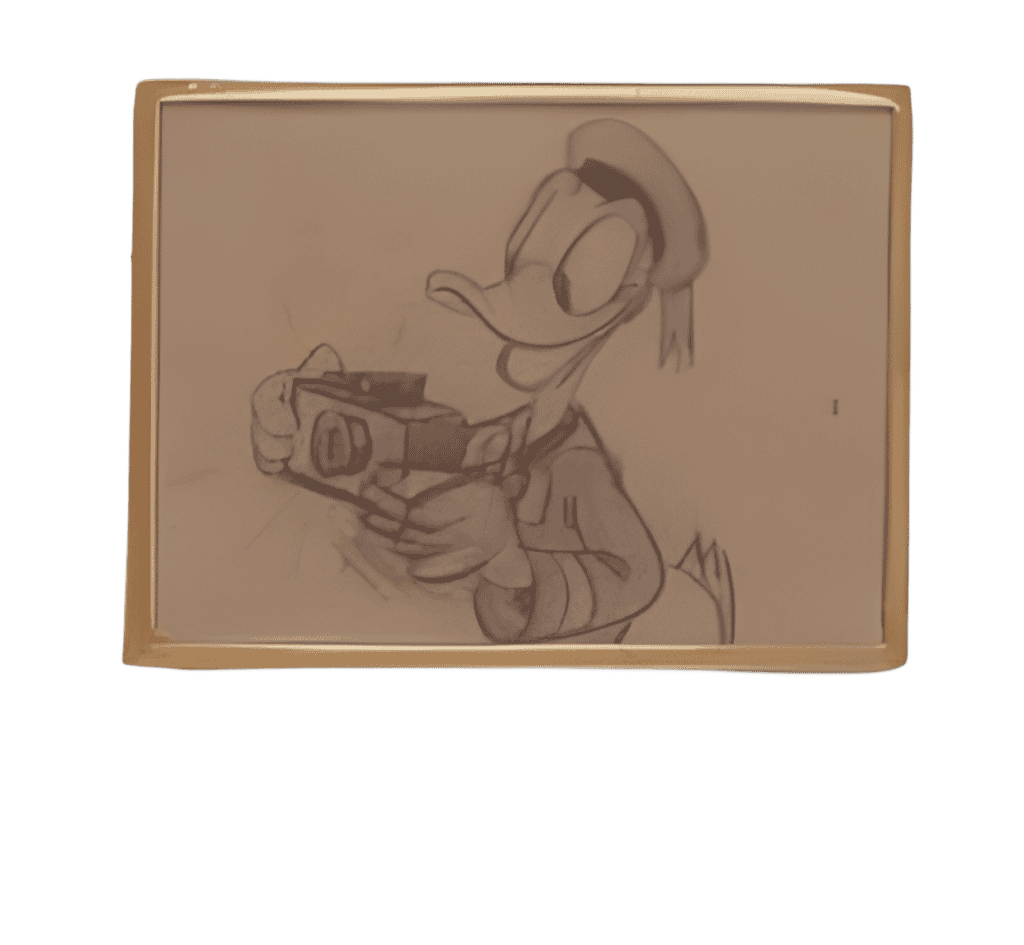 The Magic of Animation Framed Pin set - Donald's Camera (1941) Disney pin
